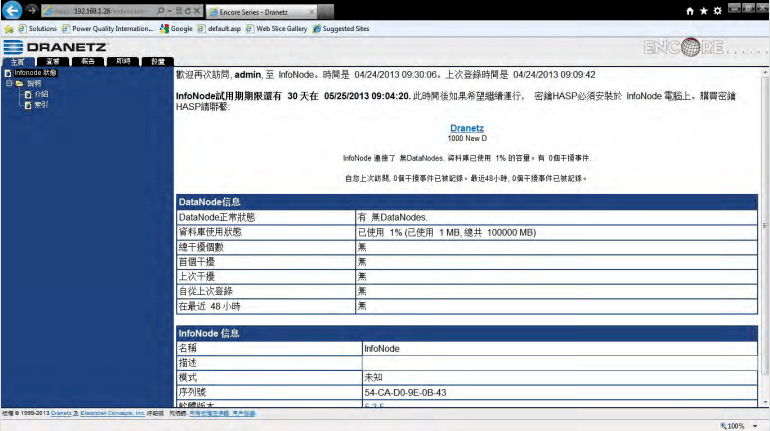 在线电能质量分析Encore软件