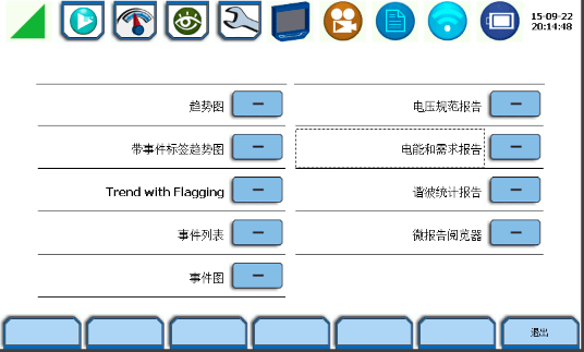 电能质量分析仪测试数据趋势图